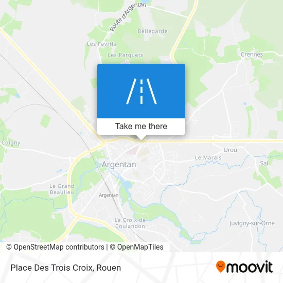 Place Des Trois Croix map