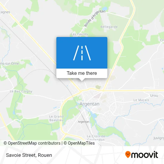 Rue De Savoie map