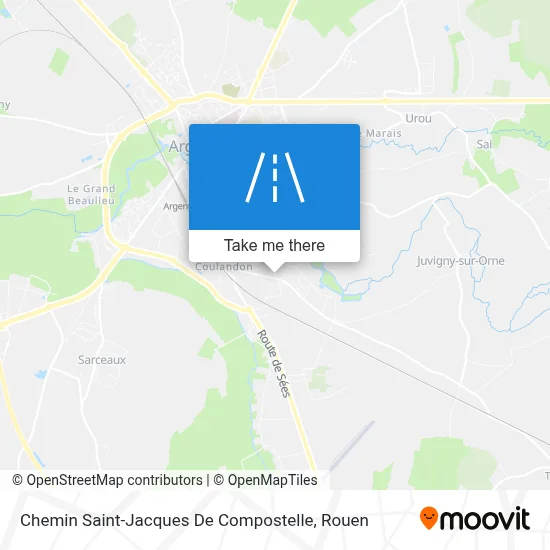 Chemin Saint-Jacques De Compostelle map
