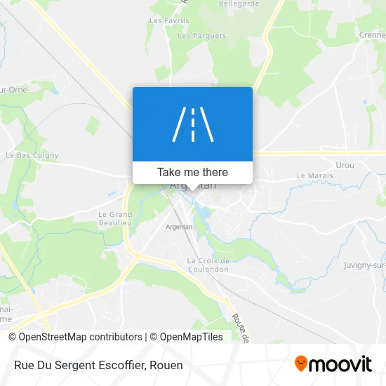 Mapa Rue Du Sergent Escoffier