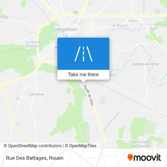Rue Des Battages map