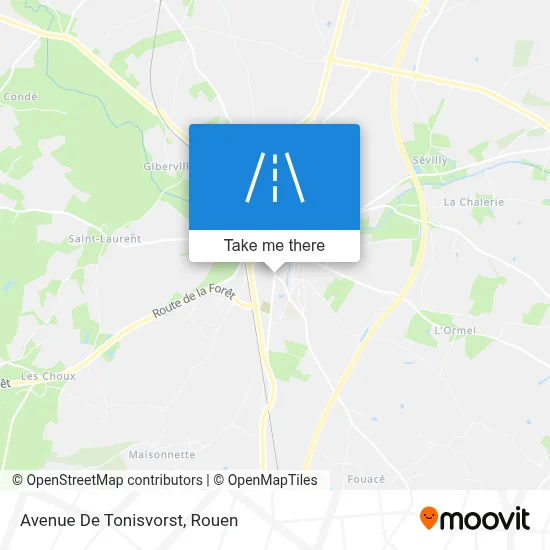 Avenue De Tonisvorst map