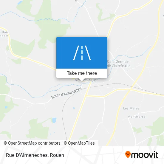 Mapa Rue D'Almeneches