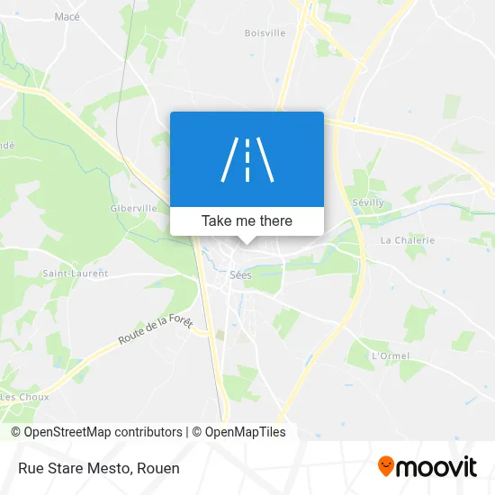 Rue Stare Mesto map
