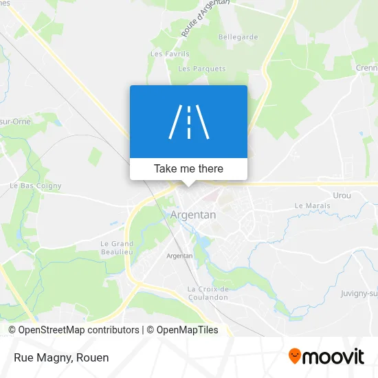 Mapa Rue Magny