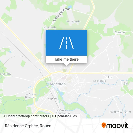 Mapa Résidence Orphée