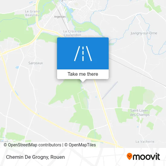 Chemin De Grogny map