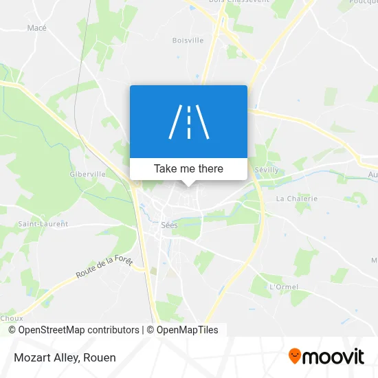 Impasse Mozart map