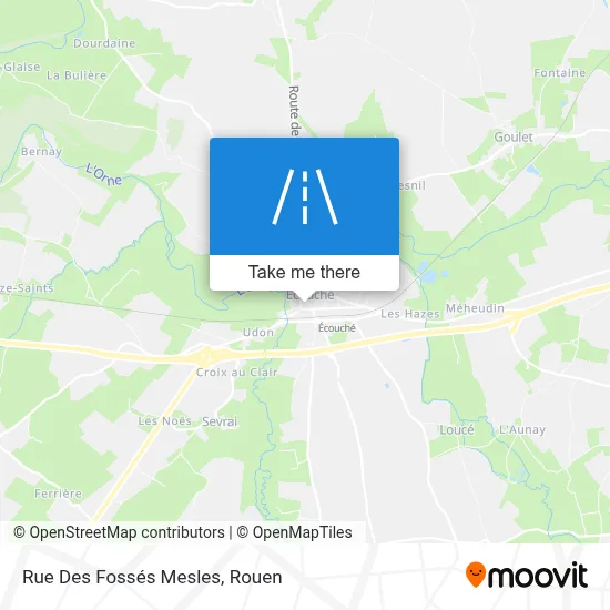 Rue Des Fossés Mesles map