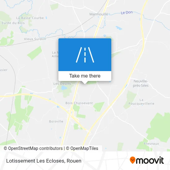 Lotissement Les Ecloses map