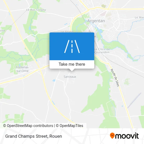 Mapa Rue Des Grands Champs