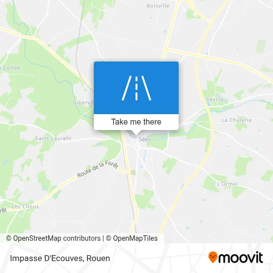 Impasse D'Ecouves map