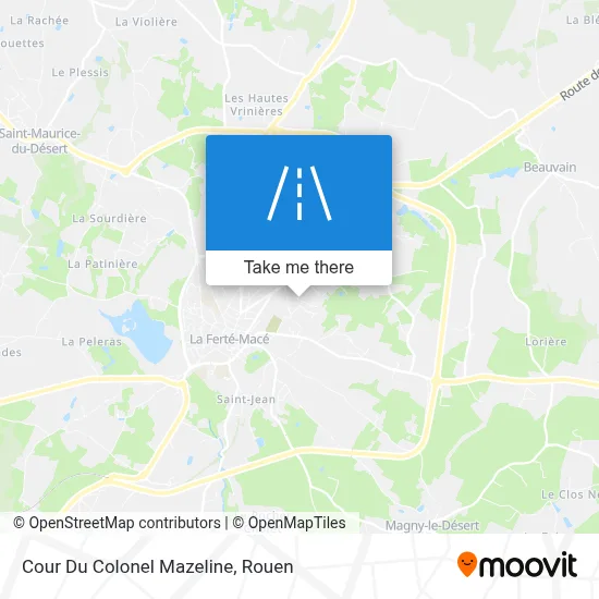 Mapa Cour Du Colonel Mazeline