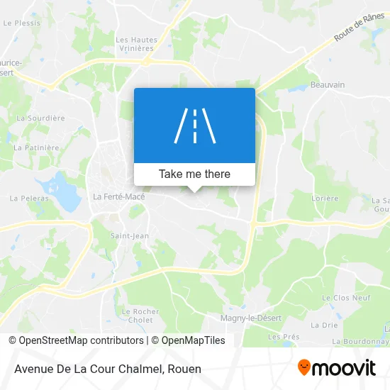 Avenue De La Cour Chalmel map