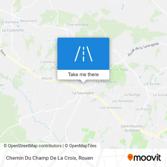 Chemin Du Champ De La Croix map