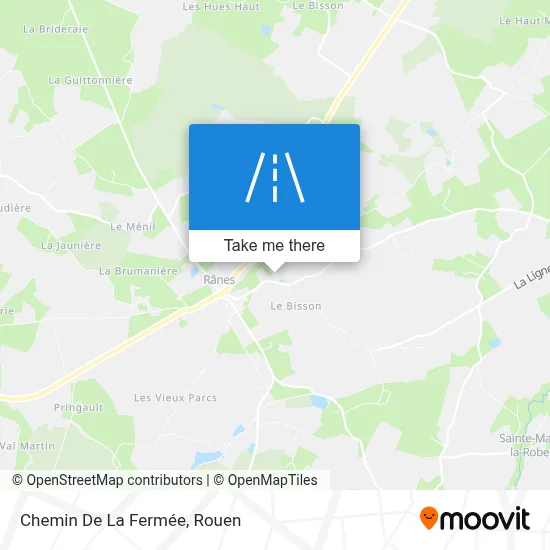 Chemin De La Fermée map