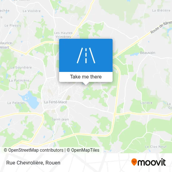 Rue Chevrolière map