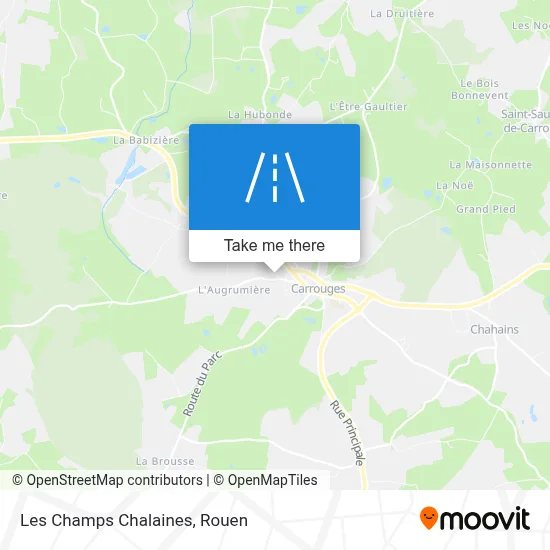 Les Champs Chalaines map
