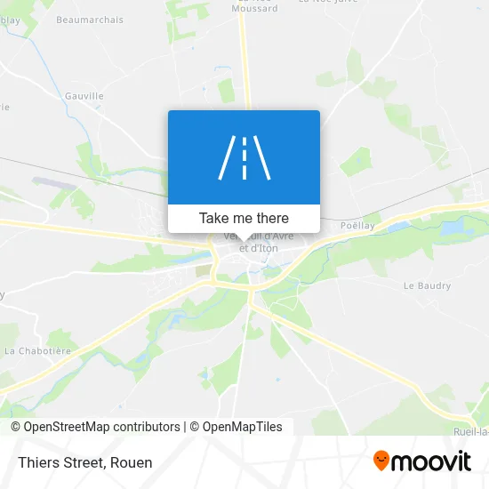 Rue Thiers map