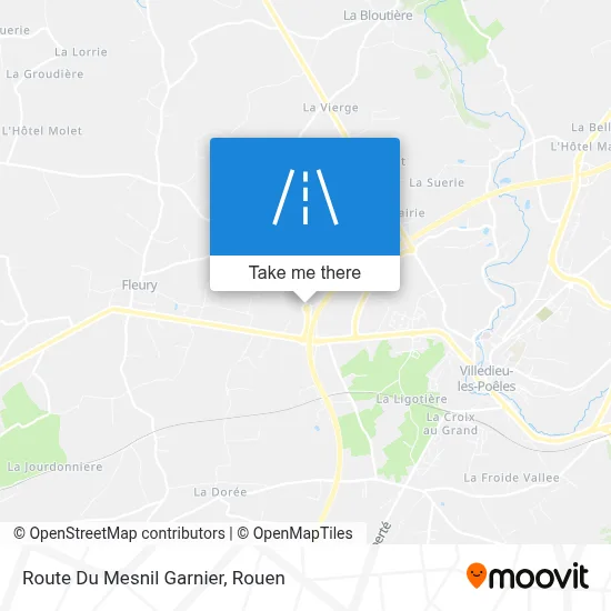Route Du Mesnil Garnier map