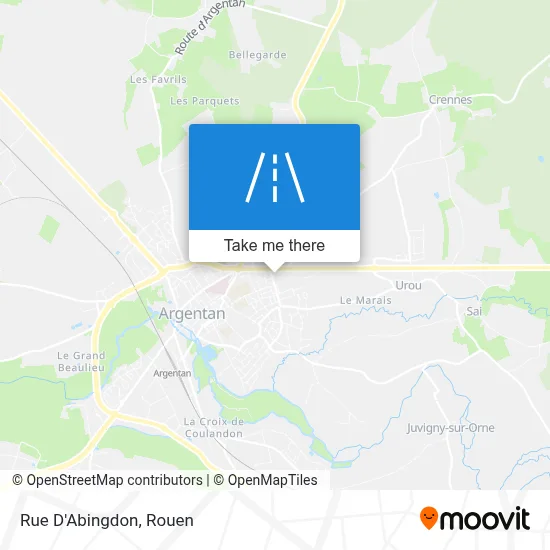 Mapa Rue D'Abingdon