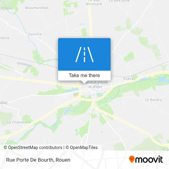 Rue Porte De Bourth map