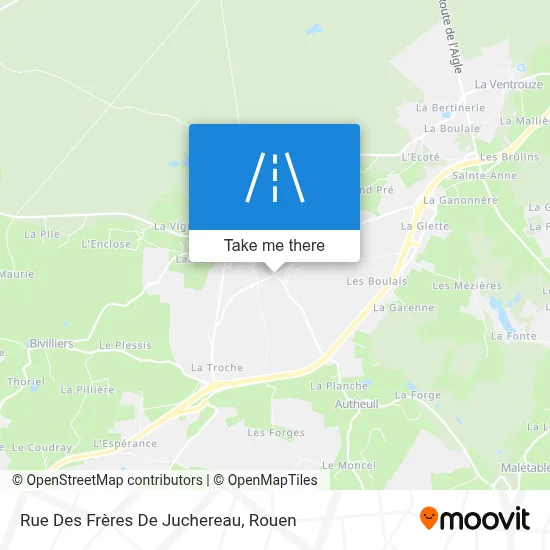 Rue Des Frères De Juchereau map