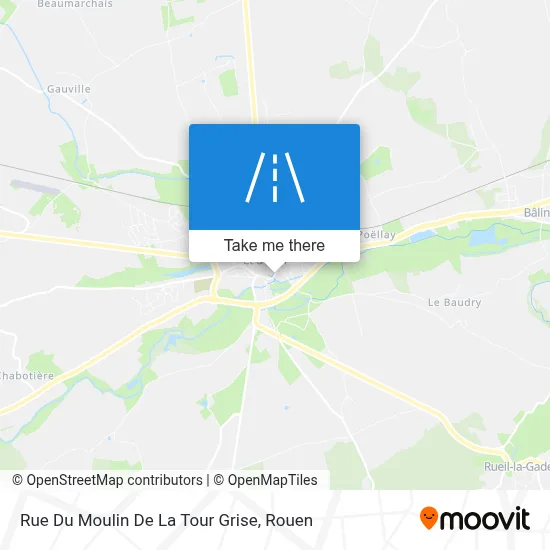 Rue Du Moulin De La Tour Grise map