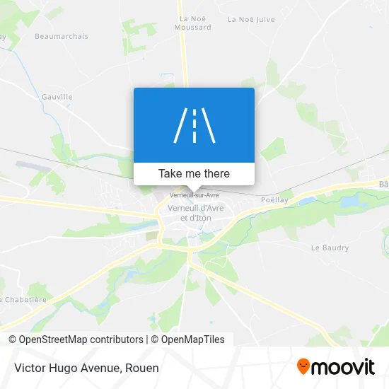 Avenue Victor Hugo map