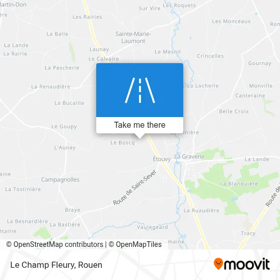 Le Champ Fleury map