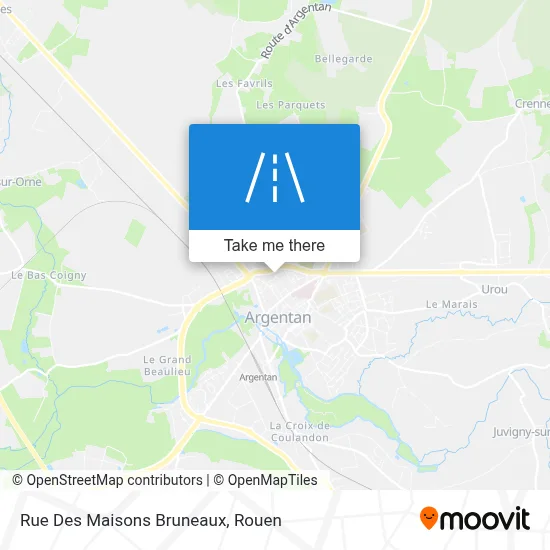 Mapa Rue Des Maisons Bruneaux