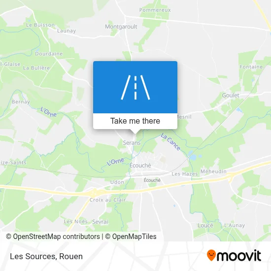 Les Sources map