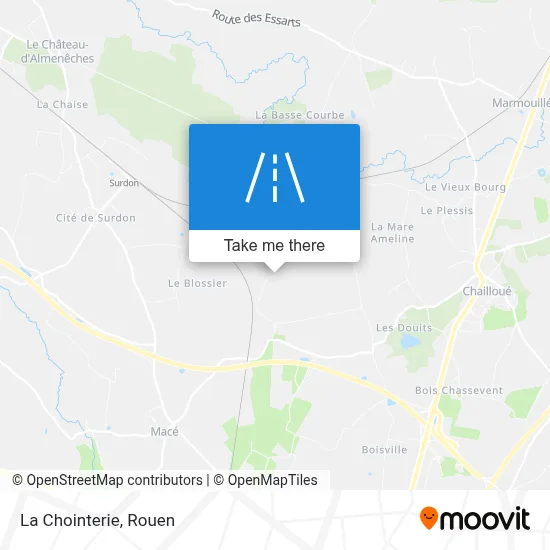 La Chointerie map
