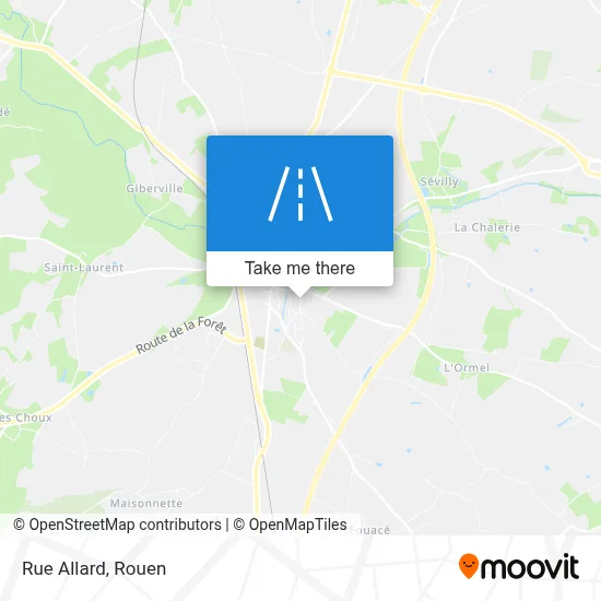 Rue Allard map