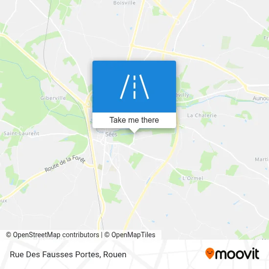 Mapa Rue Des Fausses Portes