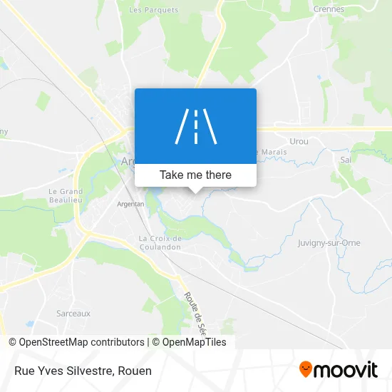 Mapa Rue Yves Silvestre