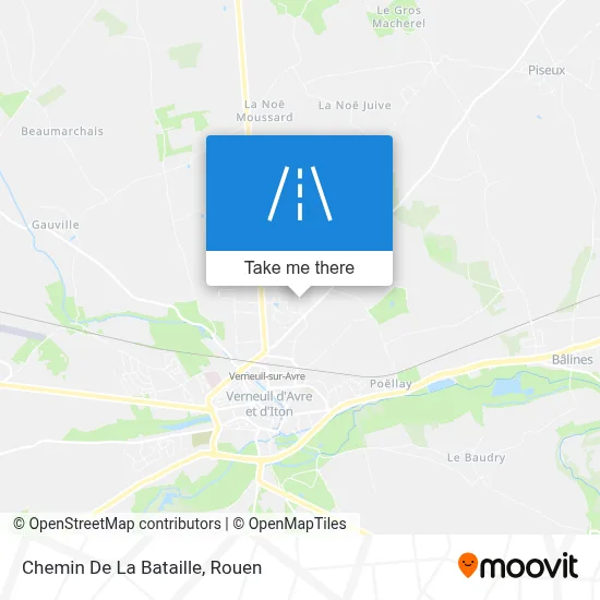 Chemin De La Bataille map