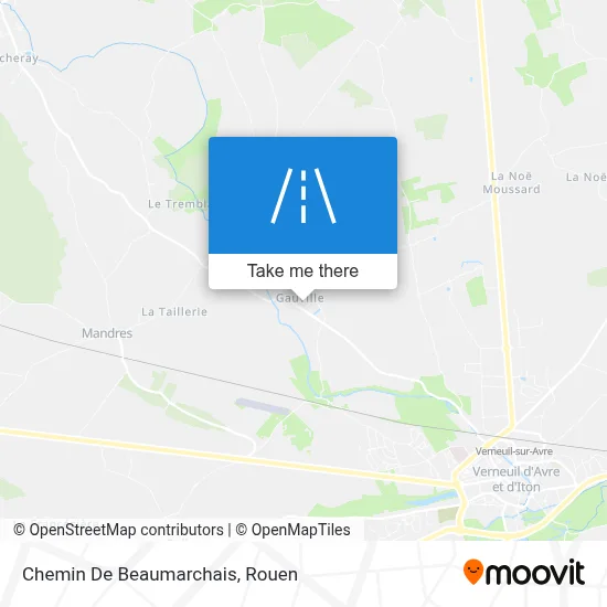 Chemin De Beaumarchais map