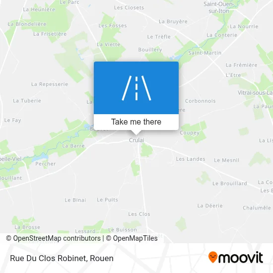 Rue Du Clos Robinet map