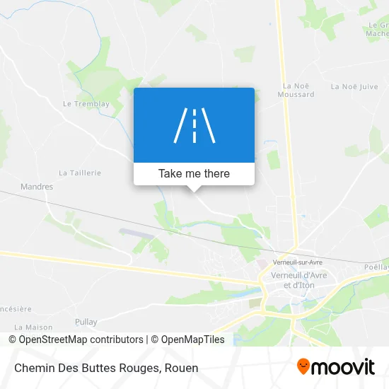 Mapa Chemin Des Buttes Rouges
