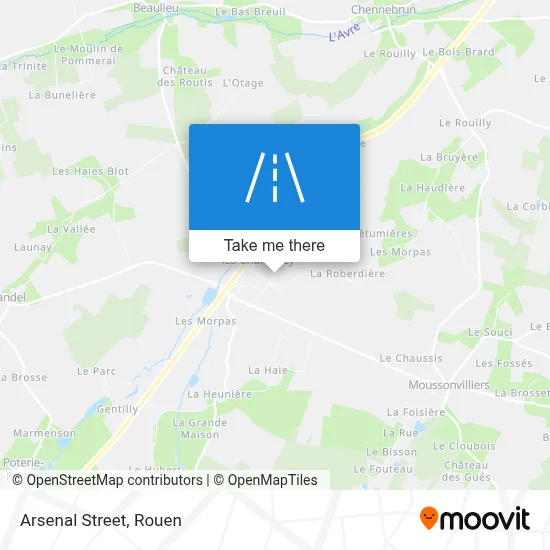 Mapa Rue De L'Arsenal