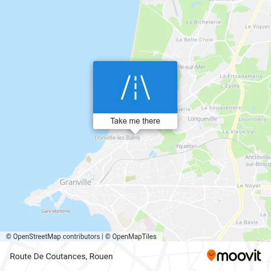 Route De Coutances map