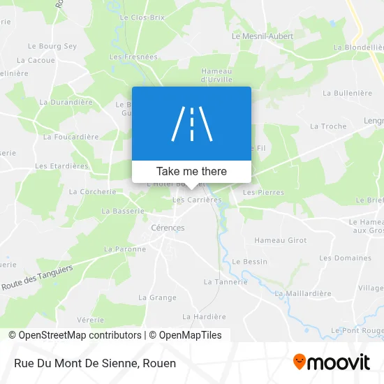 Mapa Rue Du Mont De Sienne