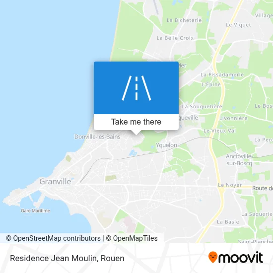 Residence Jean Moulin map