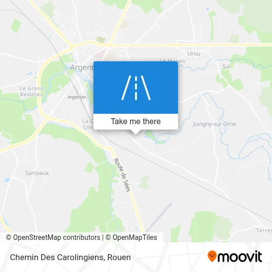 Chemin Des Carolingiens map