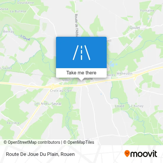 Route De Joue Du Plain map