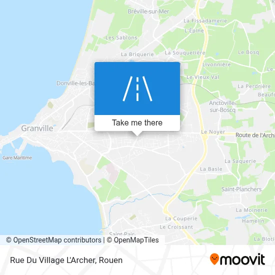 Mapa Rue Du Village L'Archer