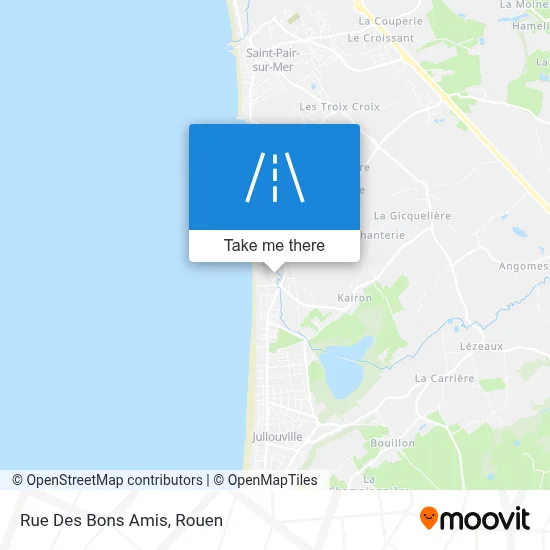 Rue Des Bons Amis map