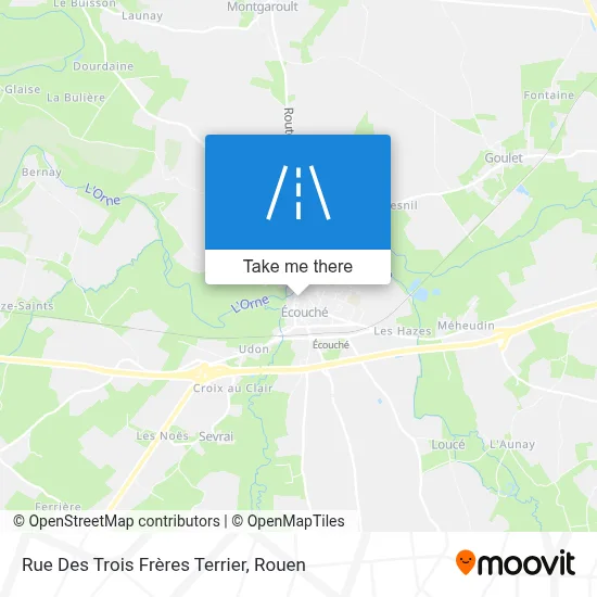 Rue Des Trois Frères Terrier map