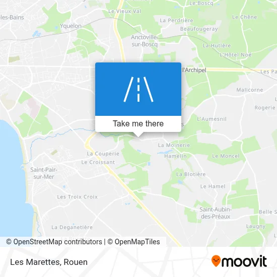 Les Marettes map
